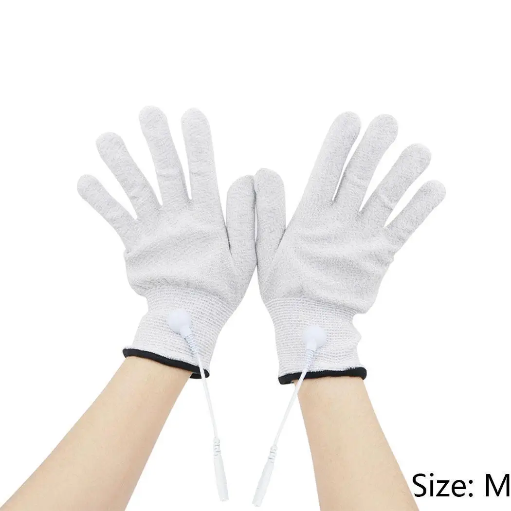 Общие проводящие электротерапевтические перчатки Массаж тела JY 606 кабель серый 25