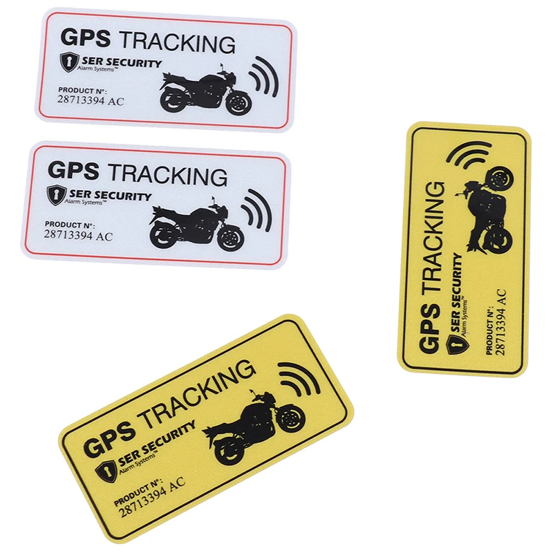 2 шт. Предупреждение этикетки GPS отслеживания сигнализация стикер Анти-кражи
