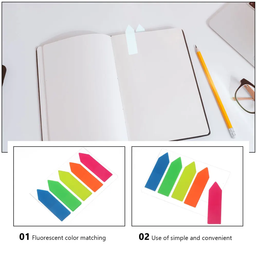 

10 Sets Sticky Memo Notes Flags Tabs Flags Adhesive Notes Stickers