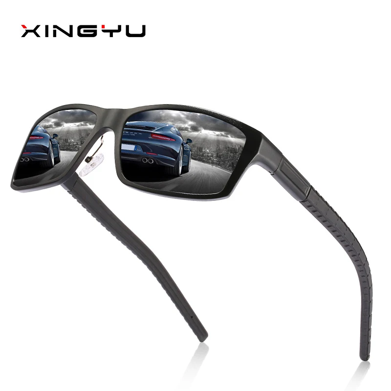 

XINGYU Classic Brand Sunglasses Men Polarized Aluminum Magnesium Square Sunglasses Men Driving Sun glasses gafas de sol hombre