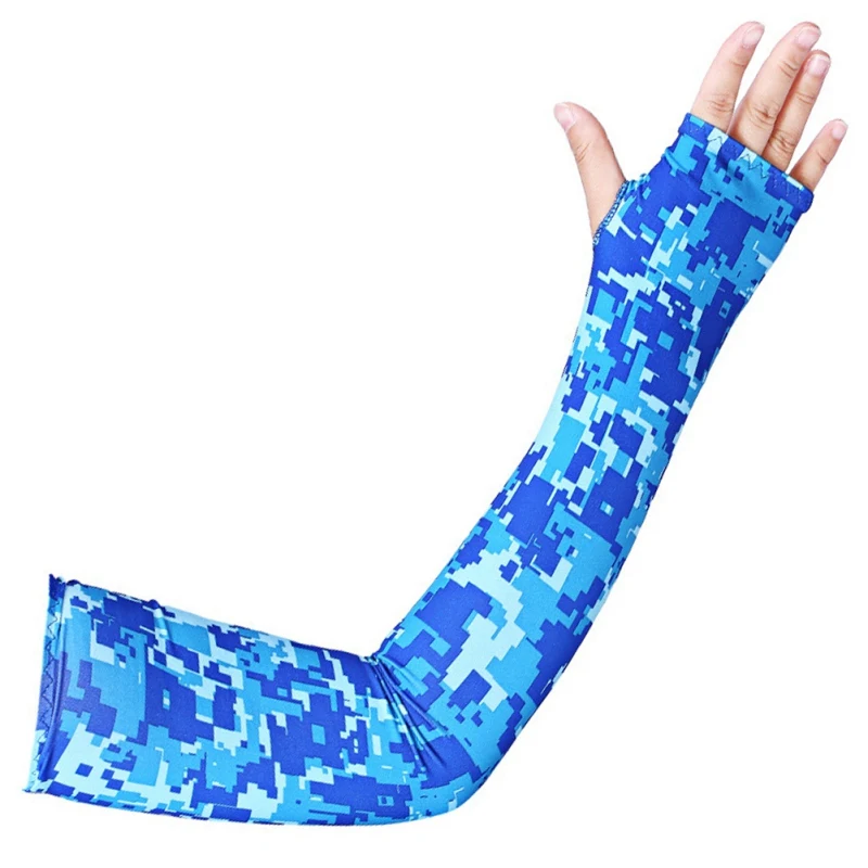

2pcs Ice Silk Sunscreen Cuff Summer Riding Cool Sleeves Running Arm Sleeves Outdoor Sports Kit Breathable