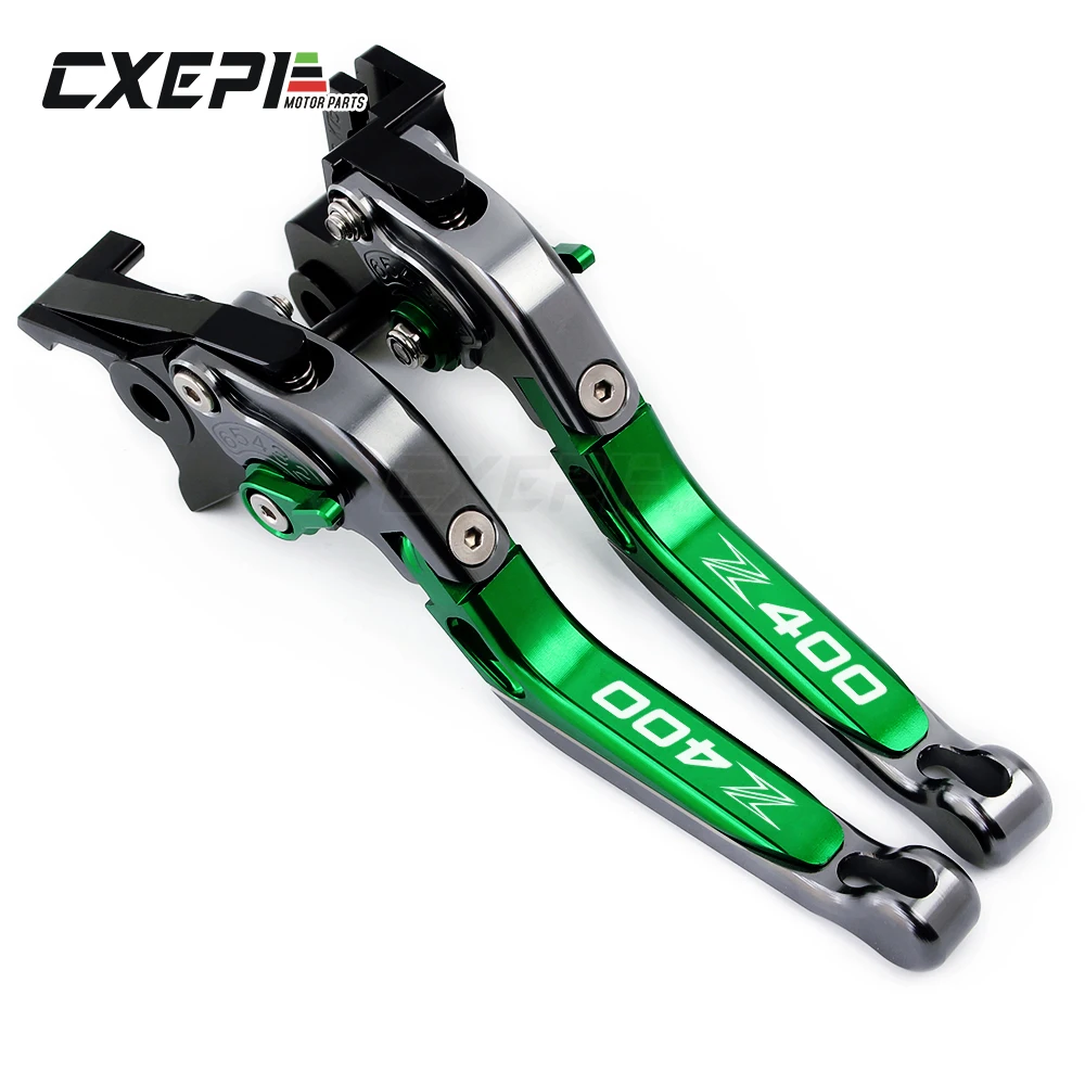

NEW LOGO Z400 For kawasaki Z400 Z 400 2019 Motorcycle CNC Aluminum Adjustable Folding Extendable Brake Clutch Levers