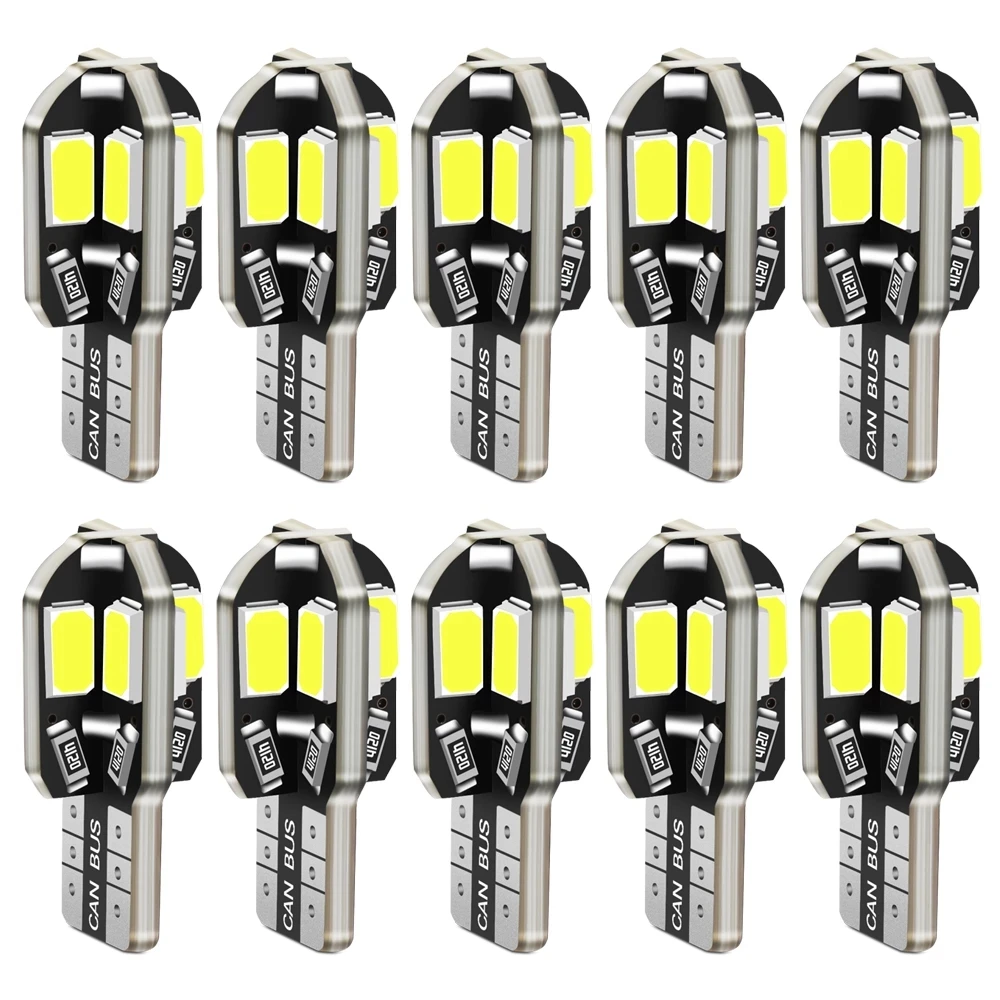 10X T10 светодиодная лампочка для салона автомобиля Canbus VW Golf Polo Passat Scirocco Tiguan Skoda Octavia