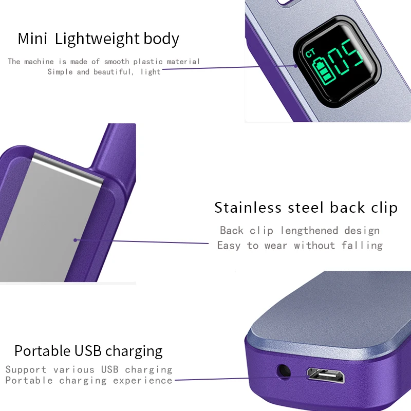 1/2pcs Baofeng M1/M2 Mini Walkie Talkie UHF 400-470MHz USB Fast Charger Portable Two Way Radio with Headset For BF-888s