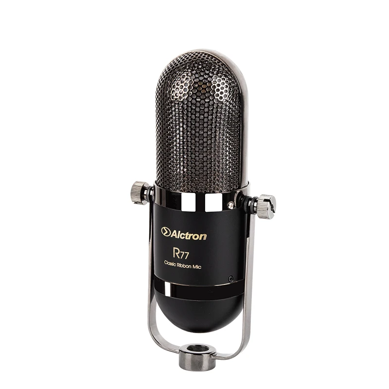 

Alctron R77 ribbon mic, fashion and classic looking, adjustable function, unique shape, high quality mesh and smooth housing