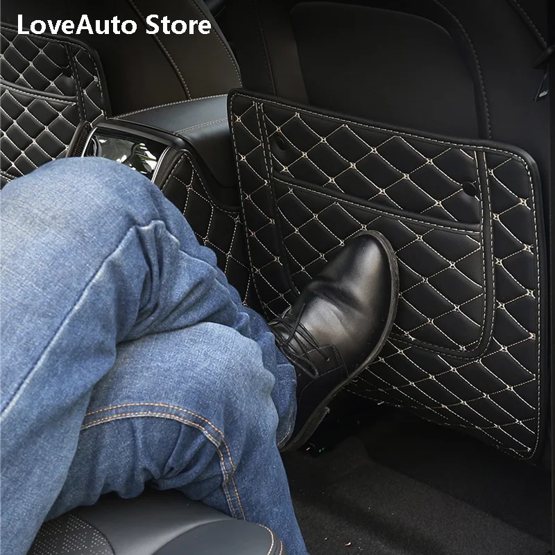 

Car Rear Seat Anti-Kick Pad Rear Backrest Seats Cover Anti-Dirty Protective Mat for Haval Jolion 2021 2022 Accessories