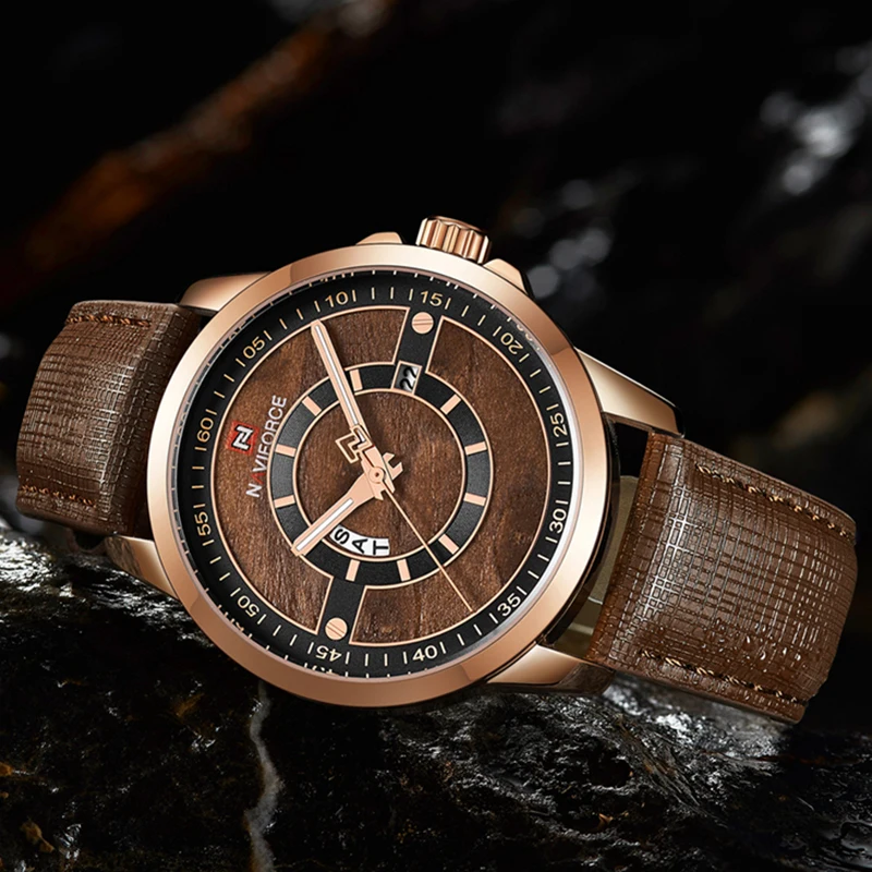 NAVIFORCE Брендовые Часы мужские модные спортивные Топ Роскошные кварцевые Дата