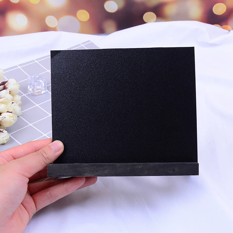 

Mini Chalk Blackboard Wooden Writing Notice Message Paint Wood Board Wedding Signs Chalkboard