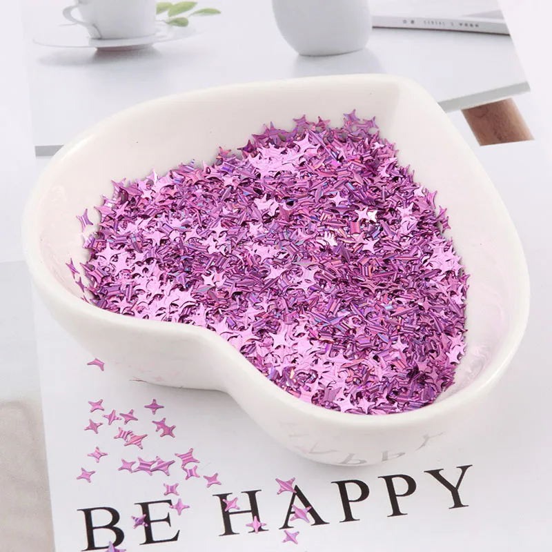 

10g 2mm Utra-Thin Laser Stripe Four Corners Cross Sequins Nail Art Paillette PET Sequin DIY Sewing Craft Lentejuelas Accessories