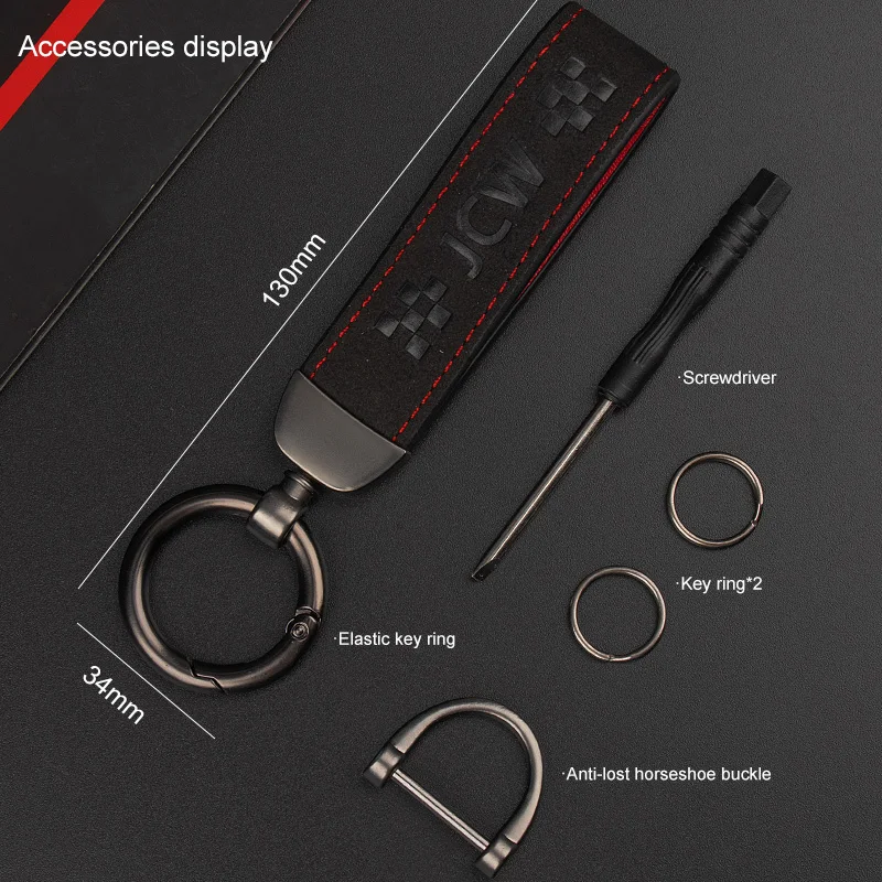 Новый стиль металлический Кожаный Автомобильный Брелок под заказ замшевый