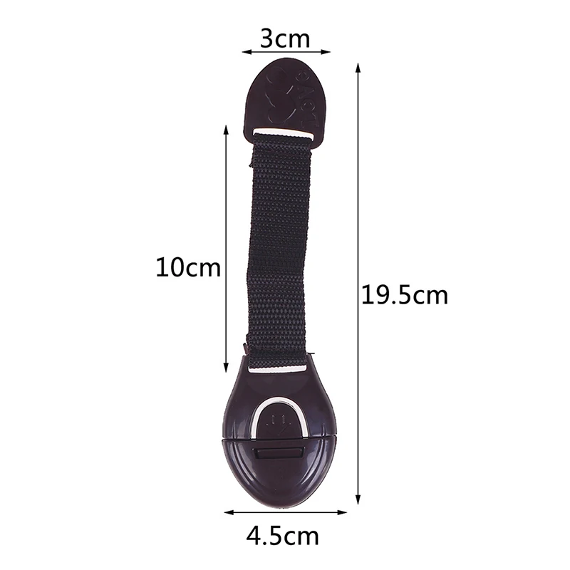 10 unids/lote de cerradura de protecci&oacute;n para ni&ntilde;os, puertas de bloqueo para seguridad de ni&ntilde;os, cerradura de seguridad de pl&aacute;stico-3