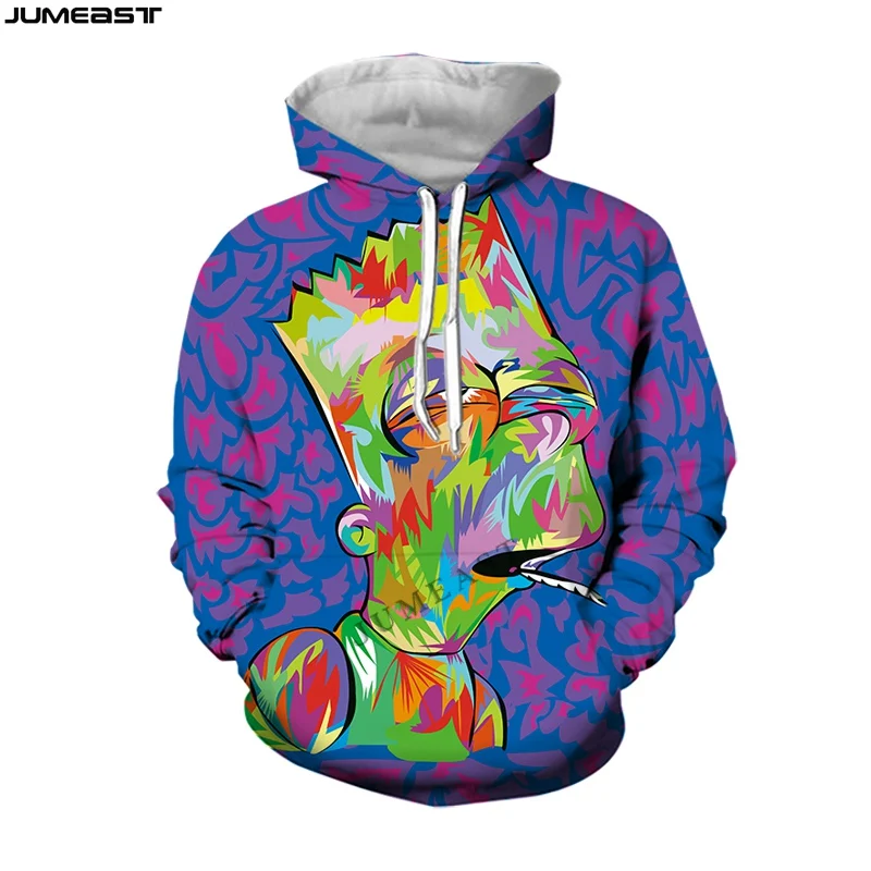 

Jumeast Men Women 3D Sweatshirt Cartoon Anime Hippie Art Oversized Coat Streetwear Casual Pullover Fashion Spring Autumn Hoodies