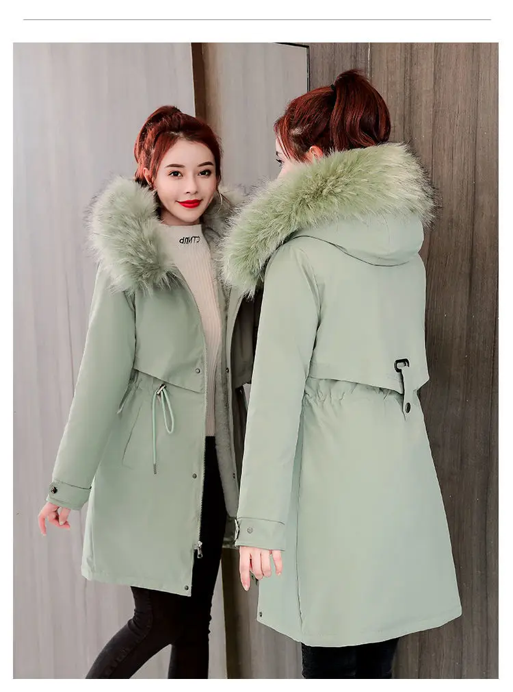 

Beardon Winter Coats & Parkas 2021 Winter -30 Degree Women Parkas Jackets Hooded Fur Collar Thick Section Warm Winter Coats