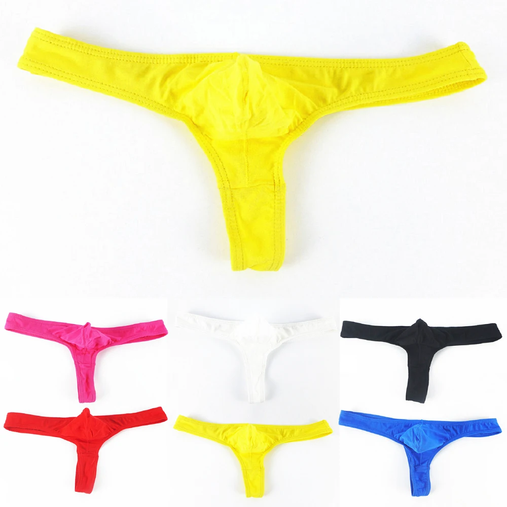 

Men's Underwear Breathable Thongs T-Back G-String Briefs Sexy Seamless Tangas Lingerie Fashion Breathless Bikini Briefs Male