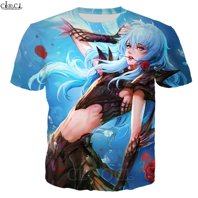 Мужская и женская футболка CLOOCL Классическая Повседневная с коротким рукавом 3D