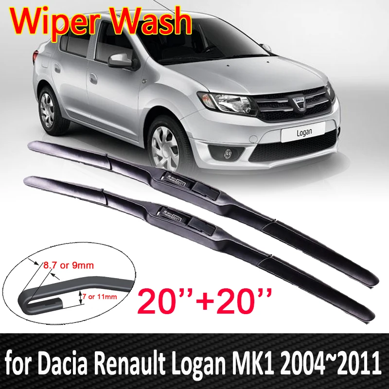 

for Dacia Renault Logan MK1 2004~2011 Front Windscreen Windshield Car Wiper Blade Accessories 2005 2006 2007 2008 2009 2010