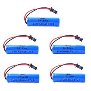 Аккумулятор для C2 D828, аксессуары для игрушек, 3,7 в, 800 мАч, 14500 lipo батарея для радиоуправляемых игрушек, вертолета, автомобиля, баота, танка, пистолета, грузовиков, поездов, 3,7 в