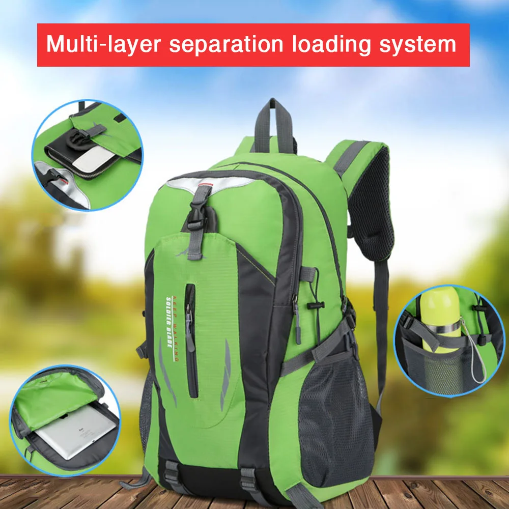 Горячая Распродажа нейлоновый черный рюкзак водонепроницаемый мужской для