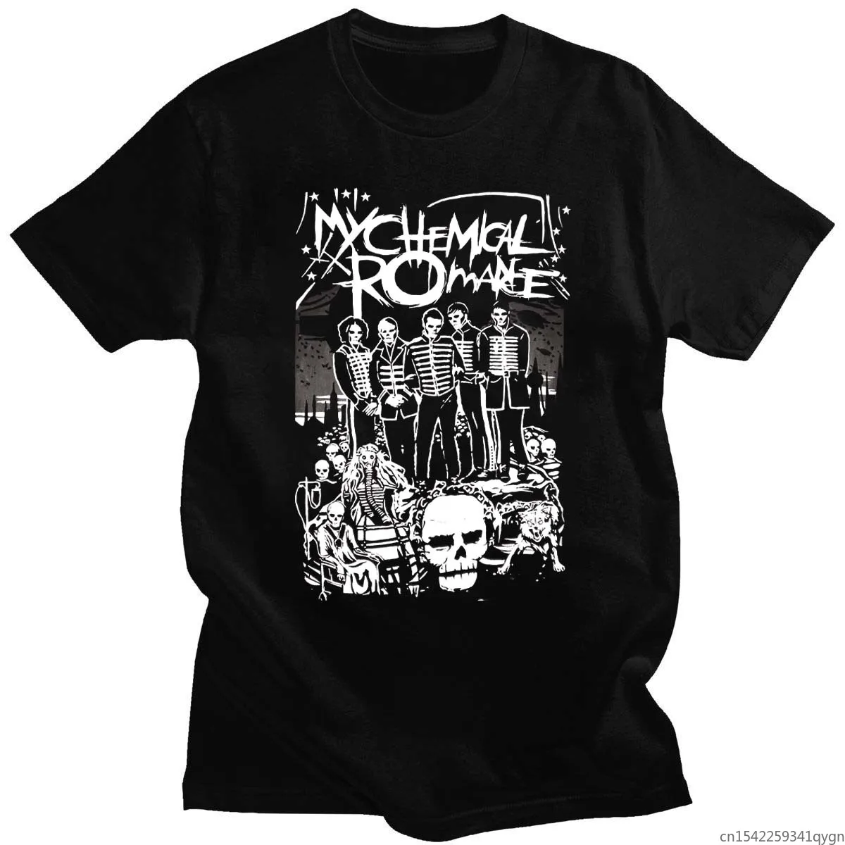 

My Chemical Romance Mcr Dead New T-Shirt Black Parade Punk Emo Rock Summer T Shirt 2021 Fashion Top Tee