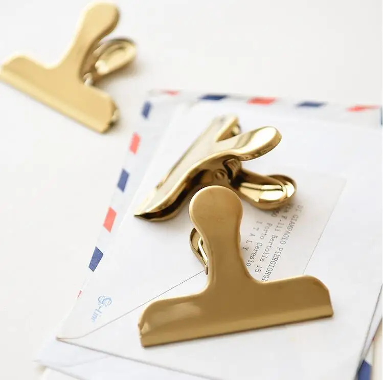 Винтажные латунные зажимы для купюр металлические Пружинные упаковки еды кофе