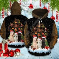 labrador retriever christmas hoodie 3d printed hoodies fashion pullover men for women sweatshirts sweater cosplay costumes 02