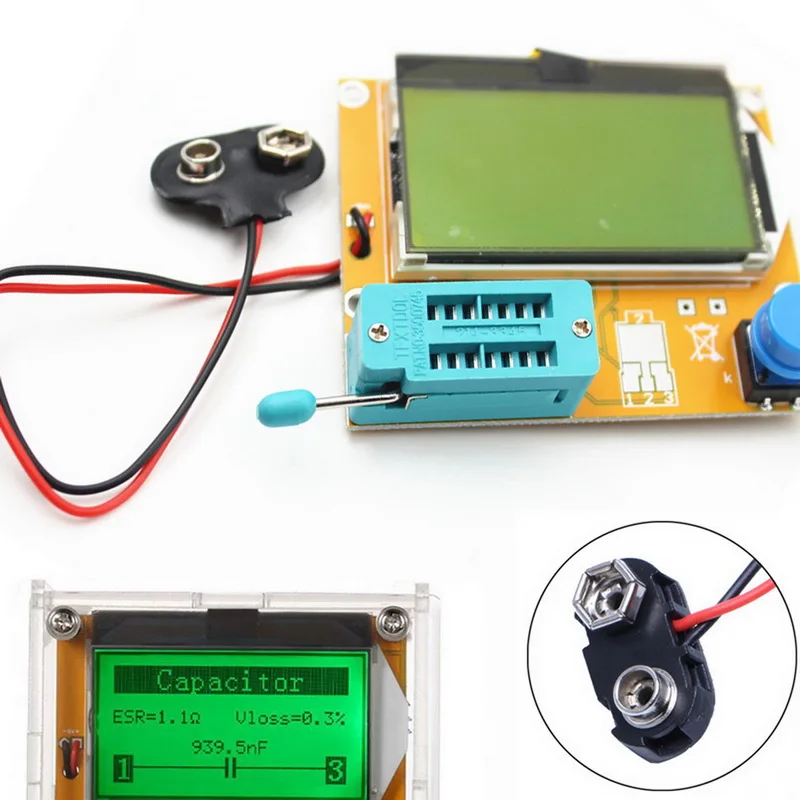 ESR Meter 328 Tester Digital V2.68 ESR-T4 диодный Триод Емкость MOS/PNP/NPN 12864 ЖК-экран тестер |