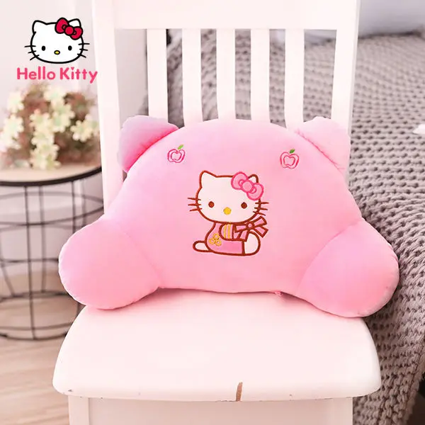 

Автомобильная розовая поясничная подушка Hello Kitty, Всесезонная Универсальная автомобильная подушка, безопасная поясничная подушка для сиде...