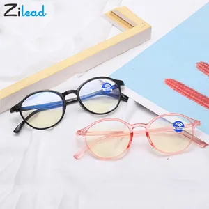 Очки унисекс Zilead для чтения, Круглые, ультралегкие, с защитой от голубого спектра, TR90