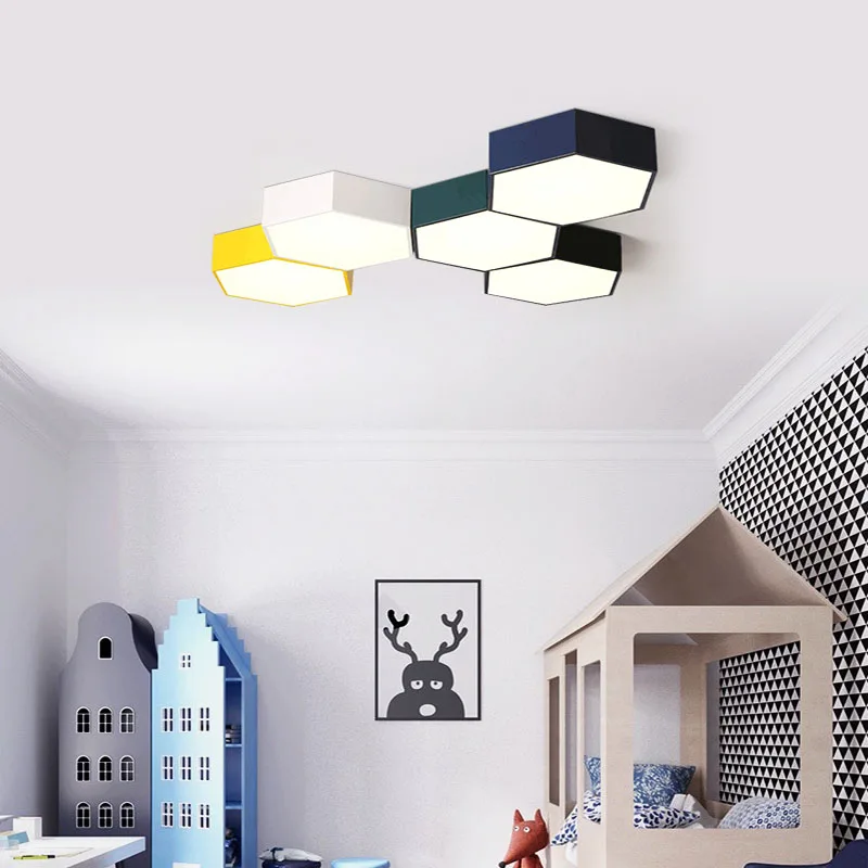 Nordic modern iron красочный DIY комбинированный светодиодный потолочный светильник