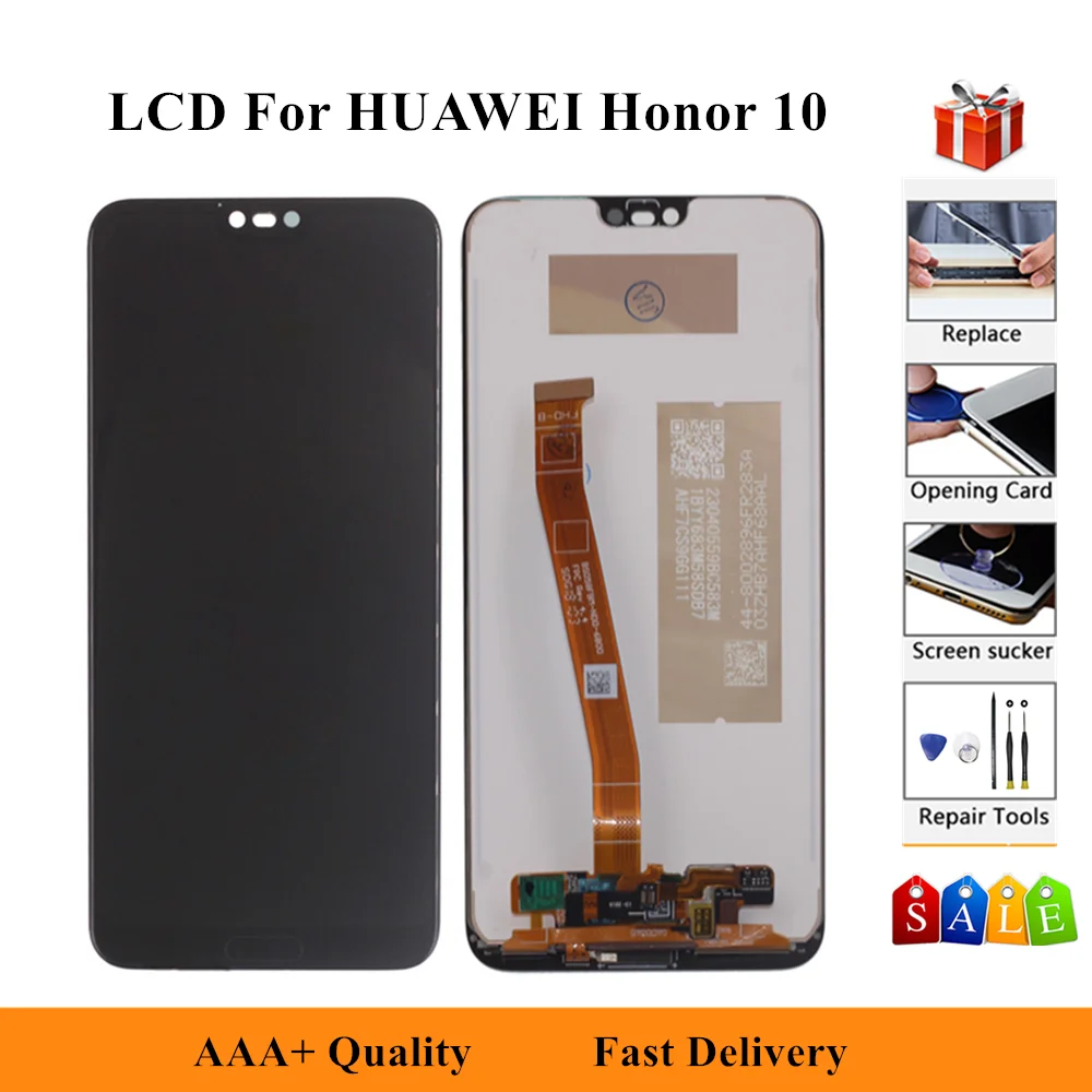 

AAA+++ 5.84'' LCD Display For HUAWEI Honor 10 COL-L19 COL-L29 COL-AL10 COL-AL00 COL-TL00 Touch Screen Digitizer Assembly