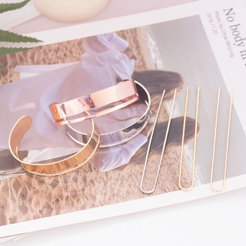 Шпилька из сплава с Круглым Верхом минималистичный держатель для волос