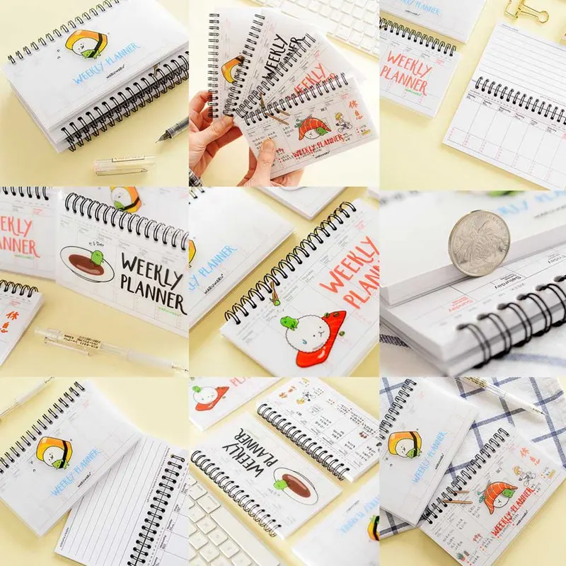 Милый план недели записная книжка еженедельный ежедневник органайзер