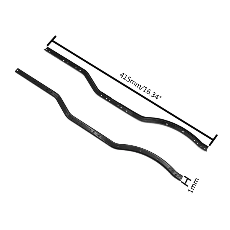 

2pcs/set Steel Left Right Chassis Frame Rails for Axial SCX10 II AX31418 AX 90046 90047 RC Rock Crawler Car Model Accessories