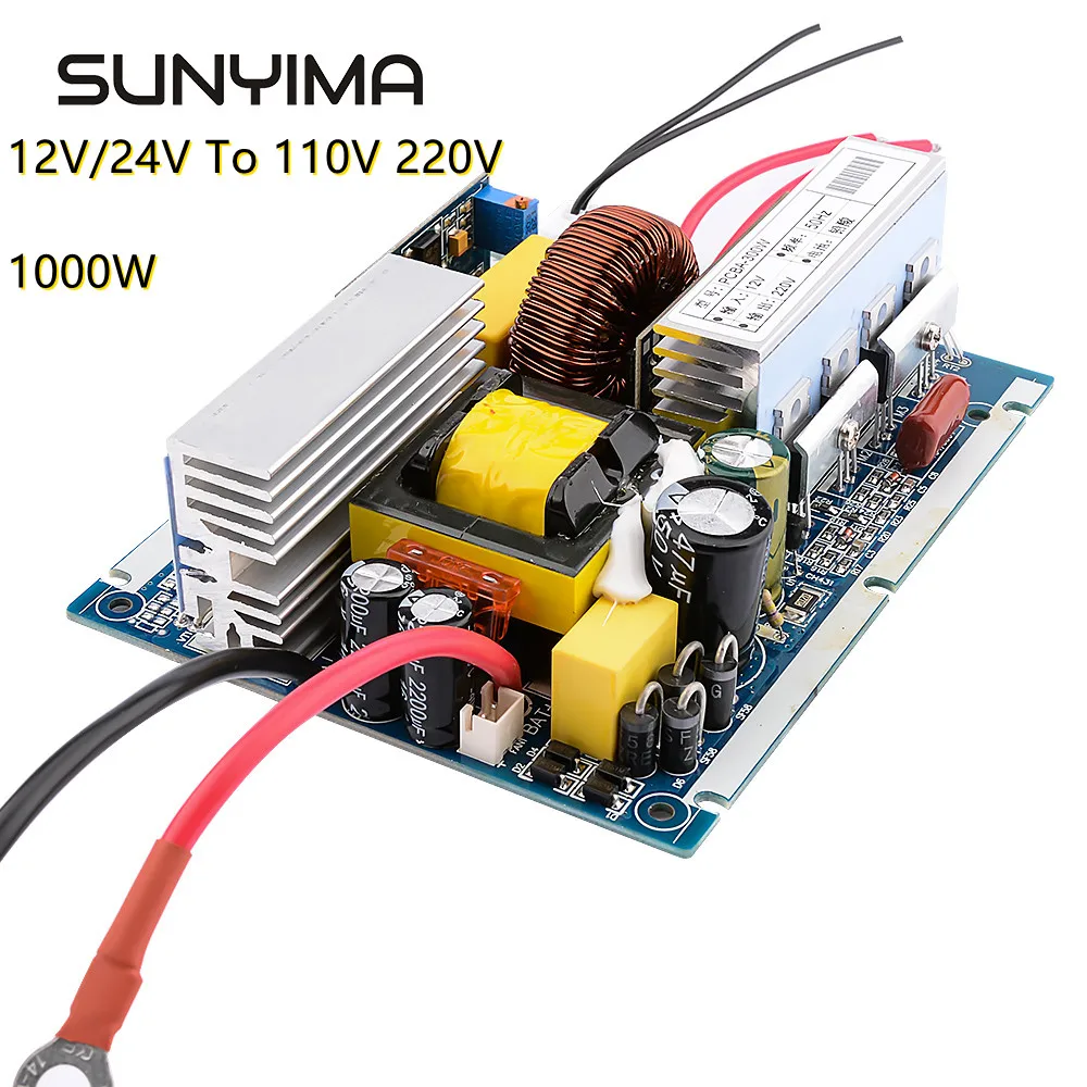 Инвертор немодулированного синусоидального сигнала SUNYIMA 12 В/24 В до 110 220 1000