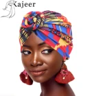 Новые модные женские туфли в африканском стиле с узором и шляпа с цветочным узором мусульманский тюрбан платок тюрбан Женская кепка Chemo банданы женские аксессуары для волос