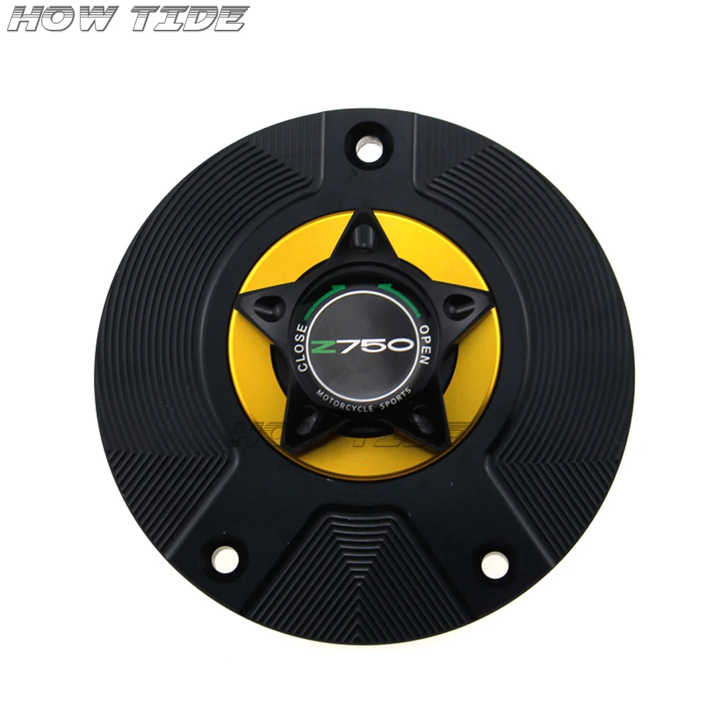 

Z750 Gas Fuel Tank Cap for KAWASAKI Z 750 2007-2012 Motorcycle CNC Quick Release Cover