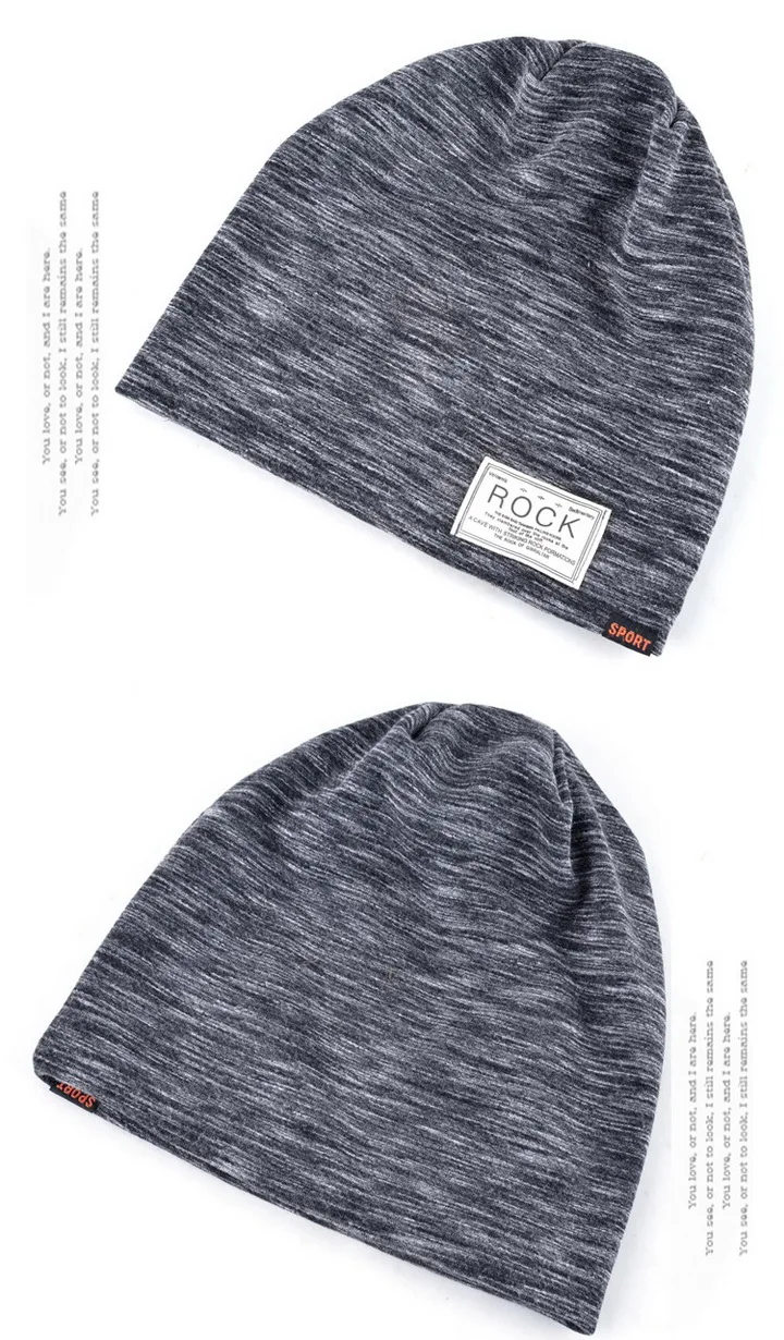 NUZADA однотонные Зимние головные уборы для мужчин и женщин Skullies Beanie Hedging cap вязаная шапка s хлопок двухслойная ткань капот теплая шапка