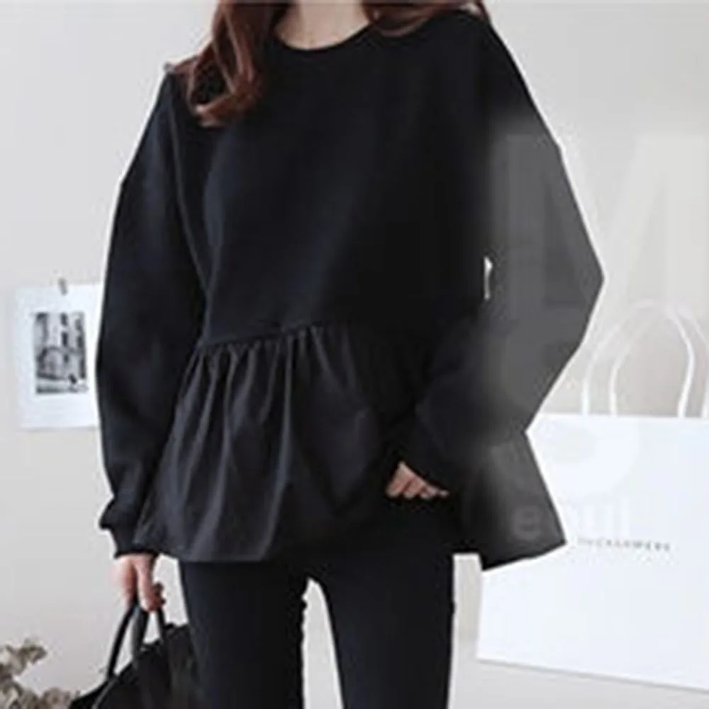 Толстовка Женская с длинным рукавом модный Свободный пуловер в Корейском стиле