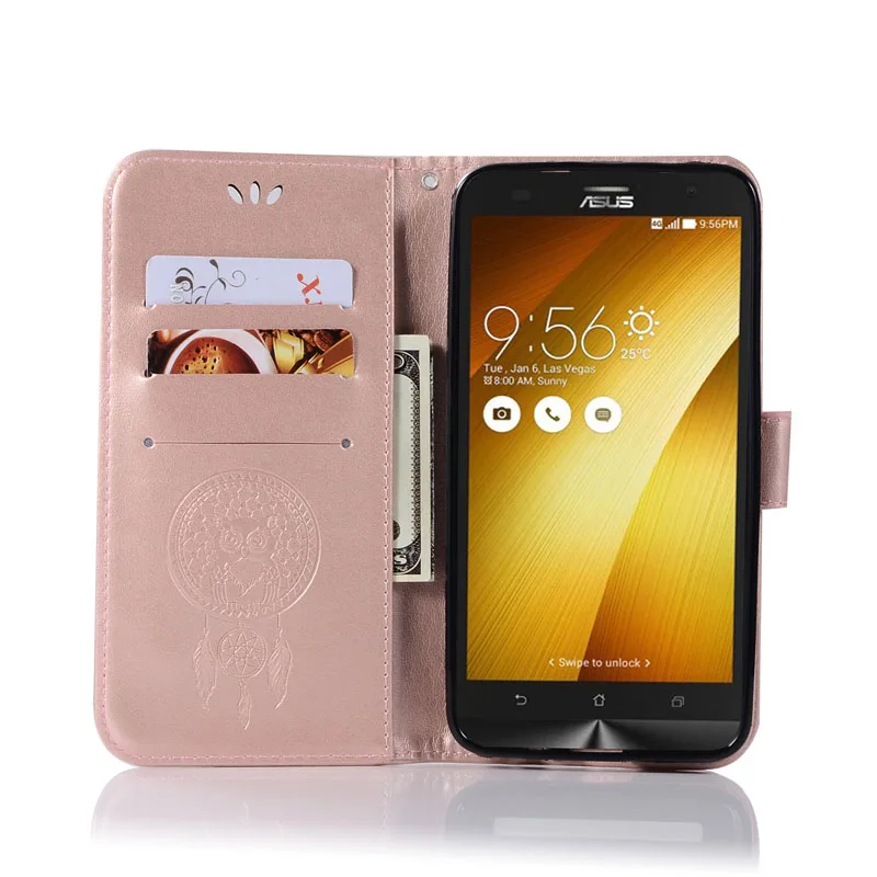 Чехол книжка для Asus Zenfone 2 Laser ZE500KL ZE500KG ZE550KL чехлы телефонов с милыми совами Z00ED Z00LD