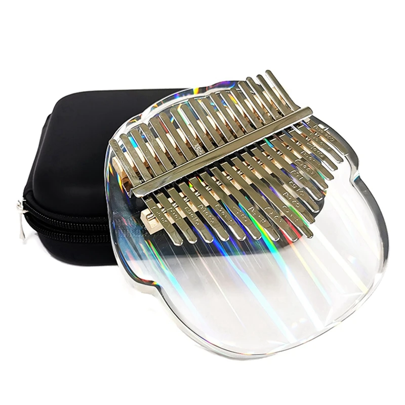 

Rainbow Kalimba 17 Key Thumb Piano Crystal Finger Piano Colorful