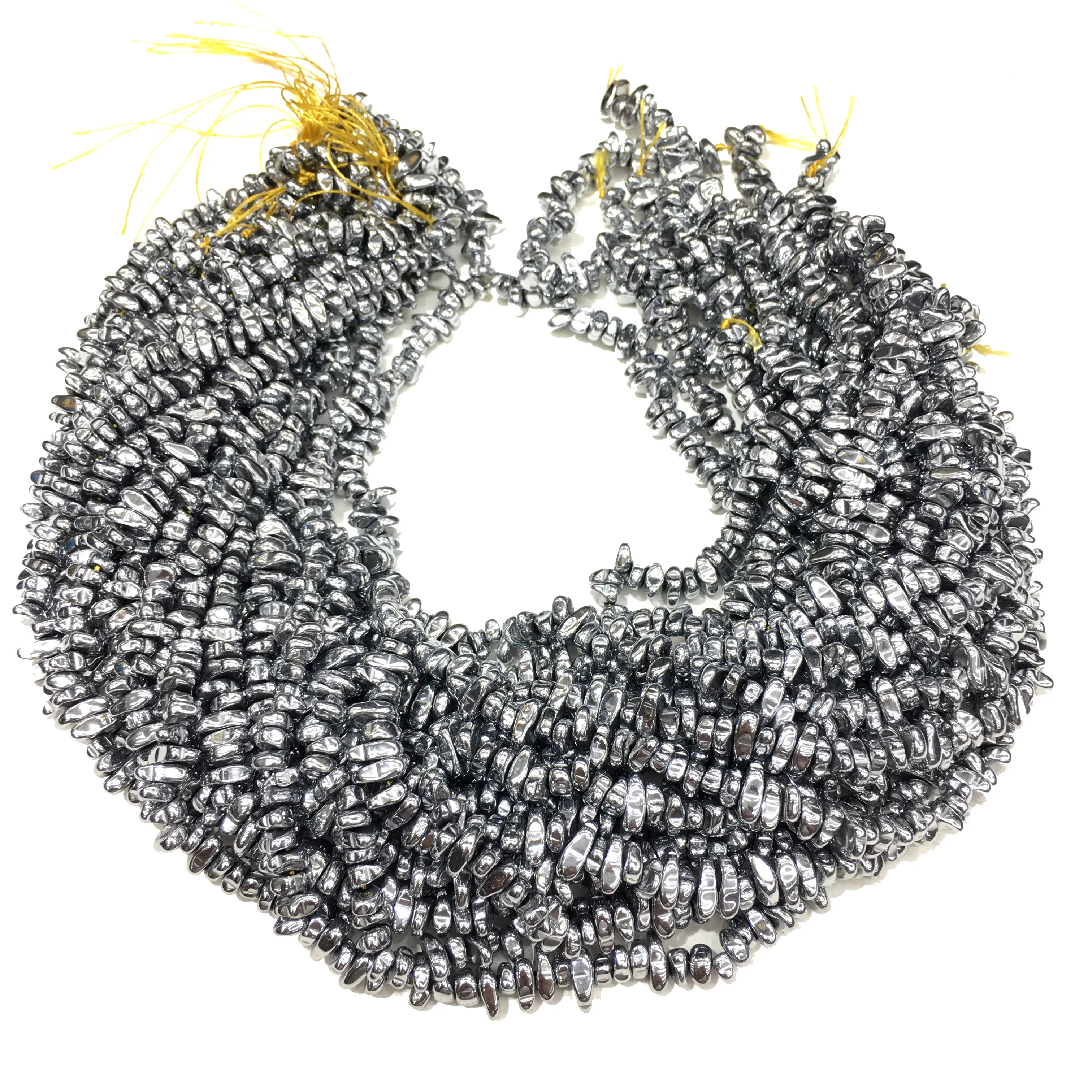 Заводская цена натуральный гематит камень россыпью бисер Изготовление