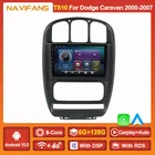 Автомобильный радиоприемник Serero на Android 11 для Dodge Caravan 4 для Chrysler Grand Voyager RS 2000-2007 2012 GPS мультимедийный видеоплеер Wifi BT