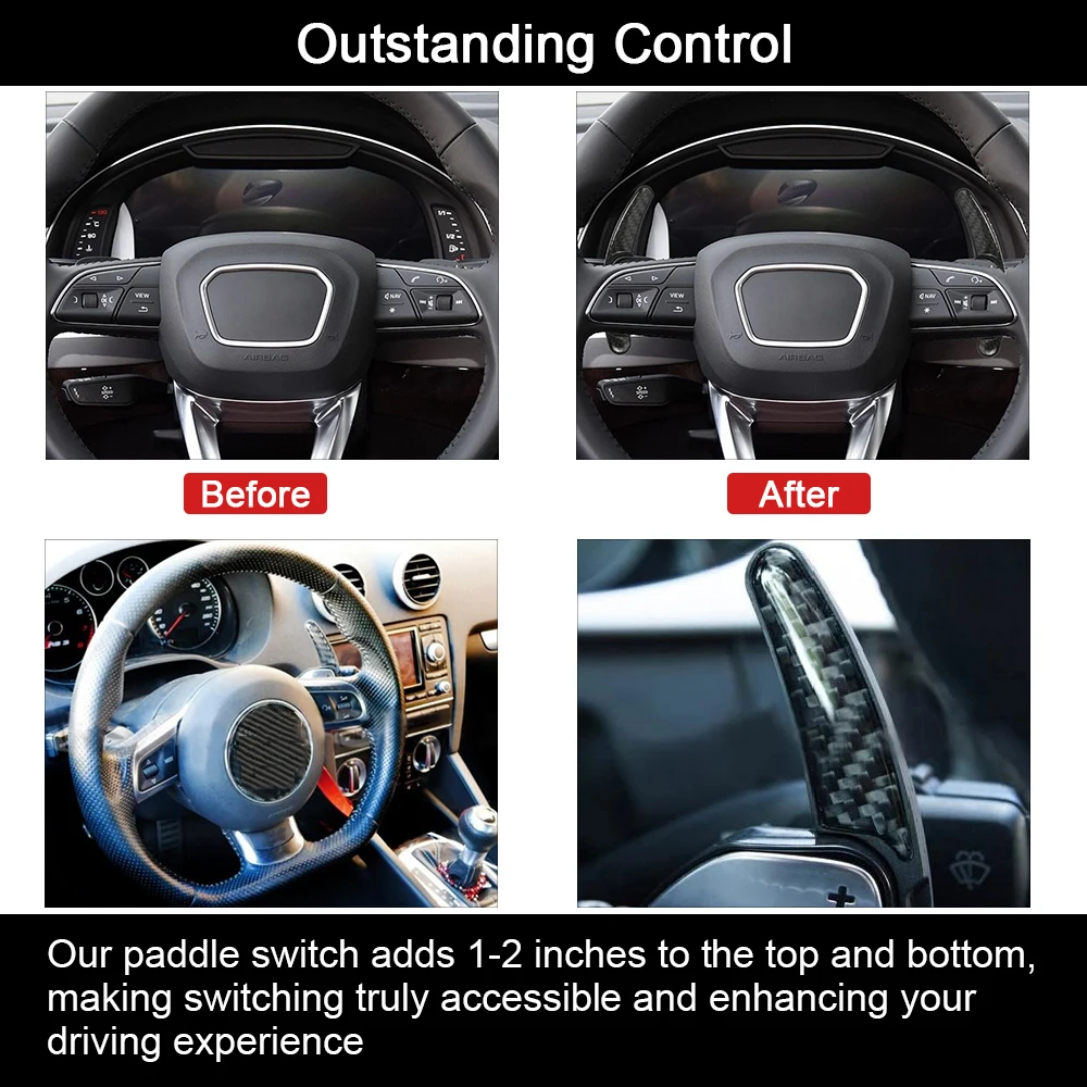 Hypertune Высокое качество Новые расширители сдвига весла для Audi рулевое колесо Shifters