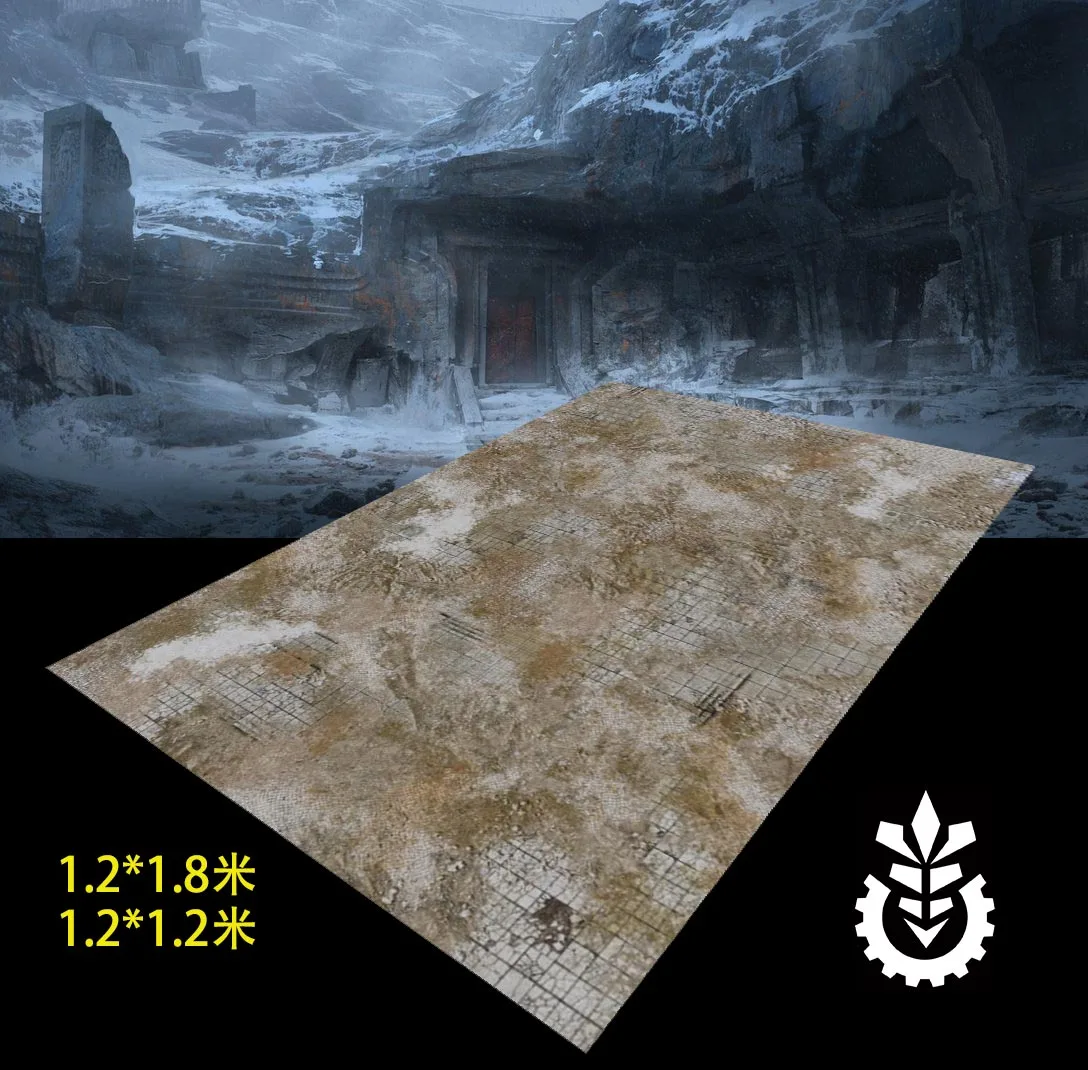 Игровой большой коврик для мыши Frozen Earth Temple For War 40K PP молот геймерский Настольный