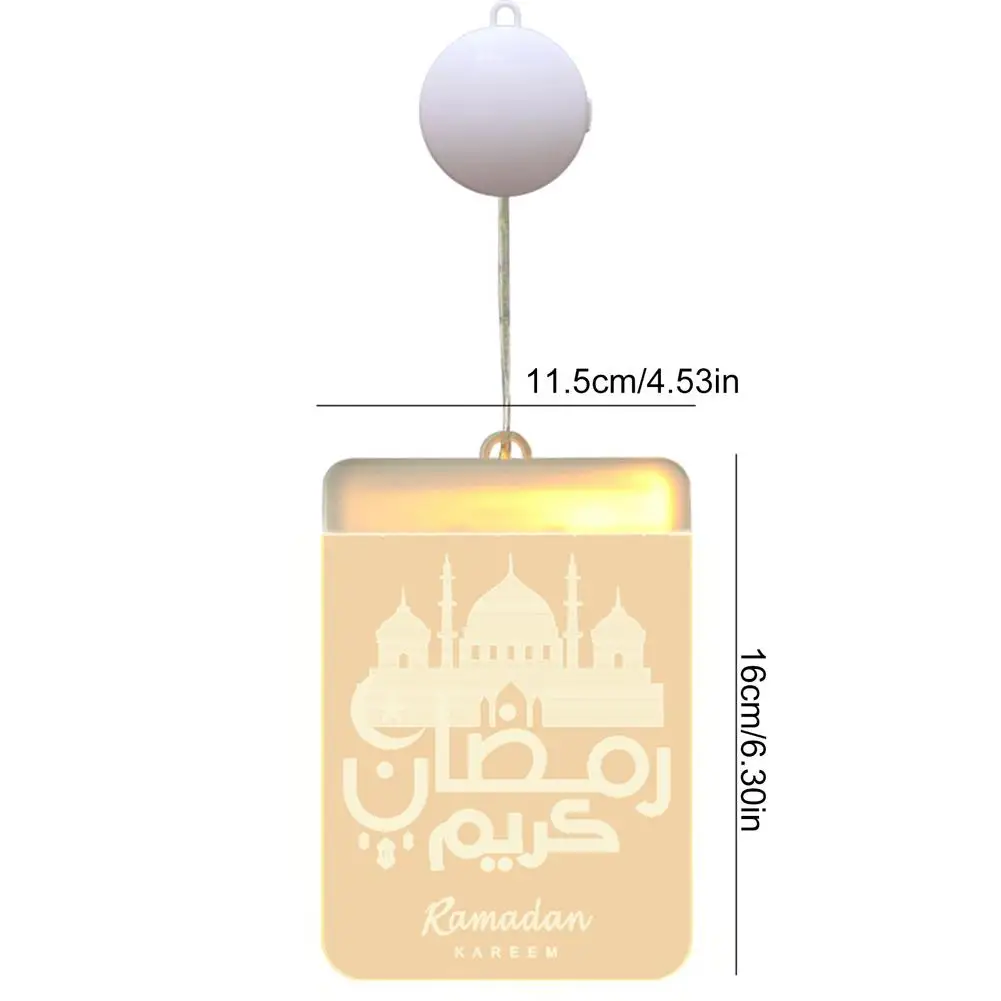 

Eid Mubarak Ramadan Decoration Night Lamp Remote Control Castle Moon Shaped Ornaments Islamic Muslim DIY Holiday Party Decor