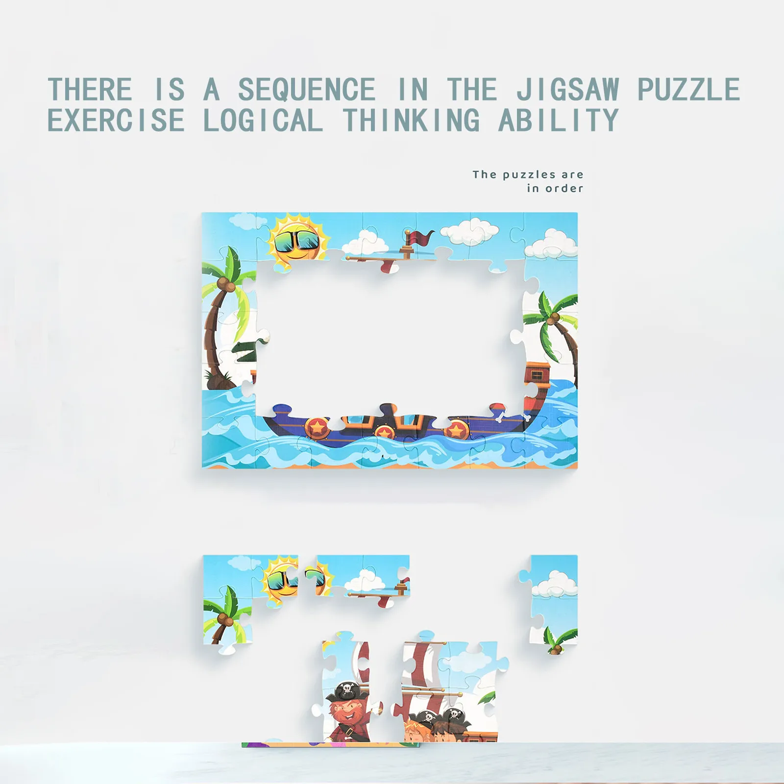 

Kid Jigsaw 30 Pieces Luminous Vehicle Transportation Paper Puzzle Children Toy Gifts Children's Toy