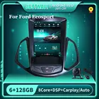 Автомагнитола в стиле Tesla для Ford Ecosport 2013-2017 Android 10,0, Авторадио, мультимедийный видеоплеер, навигация, Carplay, автостерео