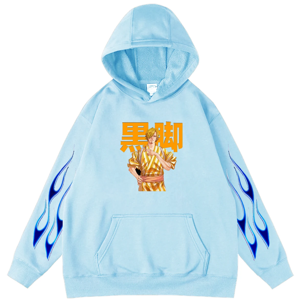 

One Piece Anime Men Fleece Oversized Sweatshirts Popular Hoodies Streetwear Autumn 2021 Hooded Boy Loose Long Sleeve Tops