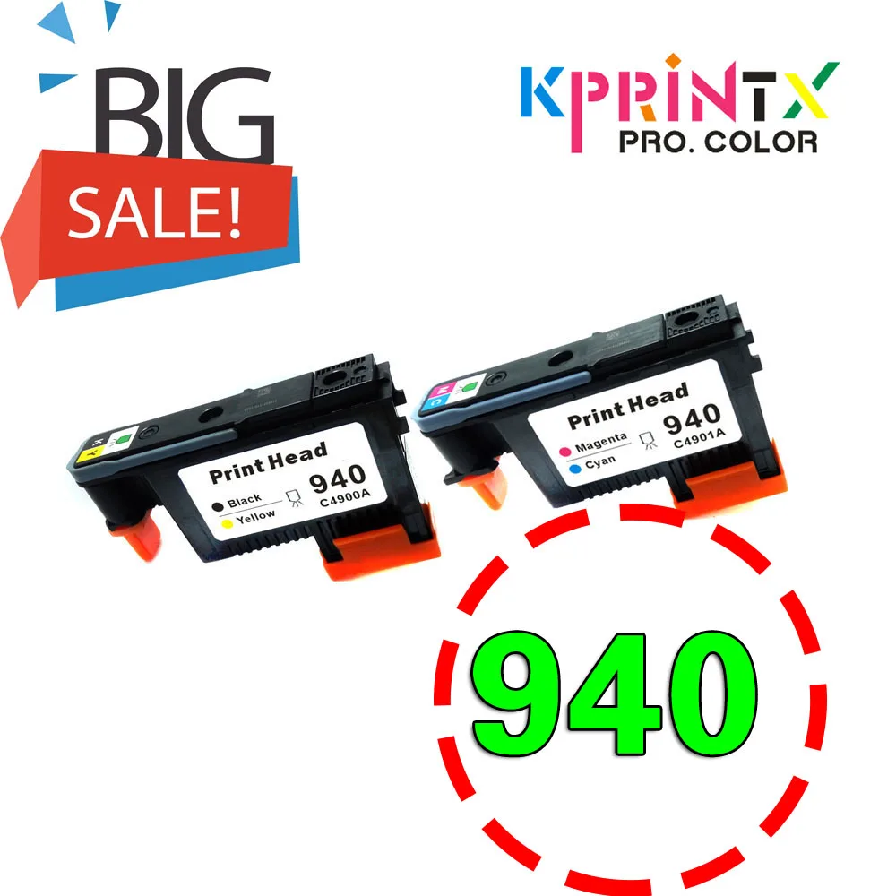 940 черно-Желтая печатающая головка совместима с hp940 C4900A Officejet Pro 8000 беспроводной 8500