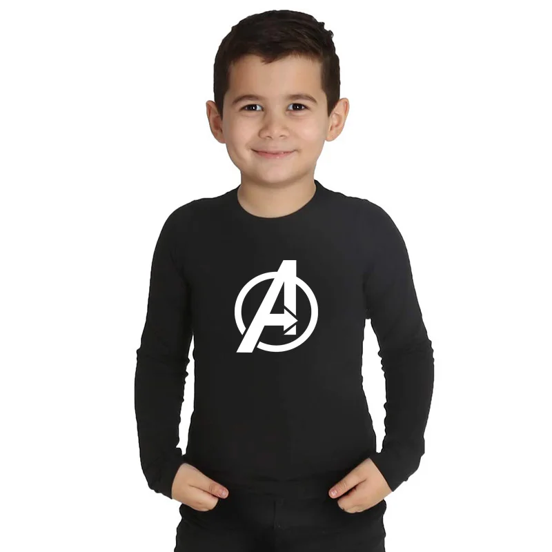 LYTLM Marvel/футболка для мальчиков, Мстители 4, детская одежда для девочек, 9 Camisetas, зимние топы с длинными рукавами для мальчиков, осень, Детская рубашка